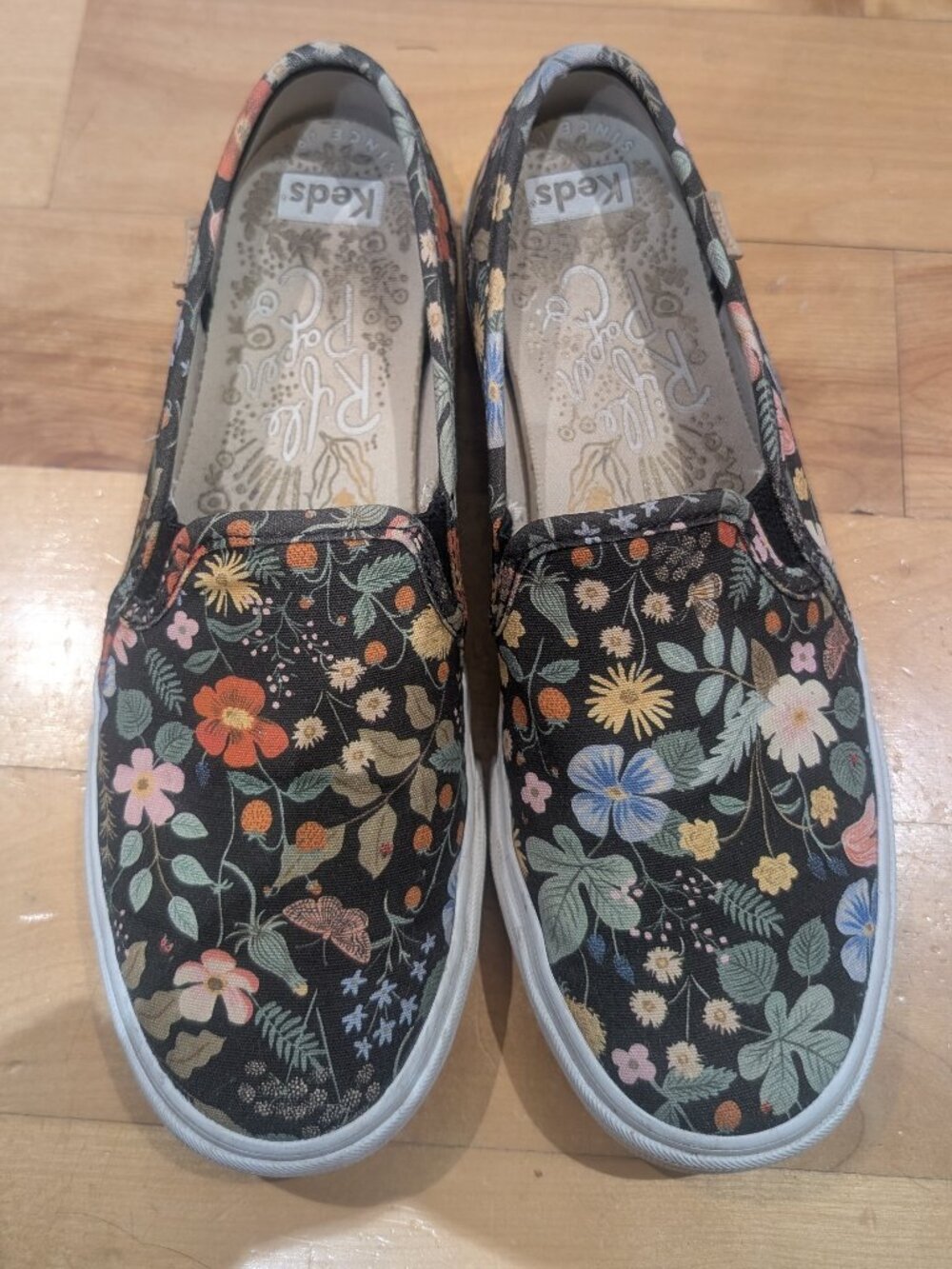 Keds Rifle Paper Co. Floral Slip-On Sneakers sz. 8.5
